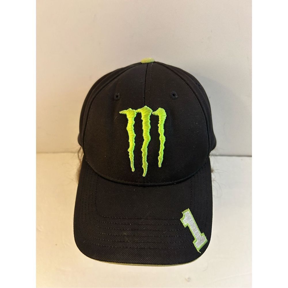 Monster #1 Nascar Ganassi racing‎ baseball cap hat (discoloration)